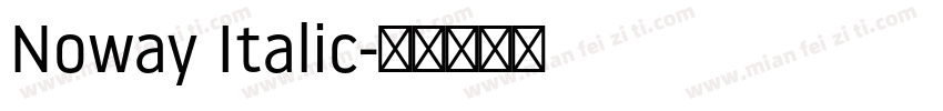 Noway Italic字体转换